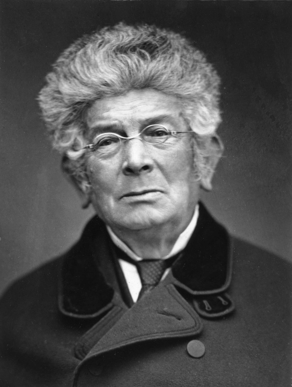 Porträt eines unbekannten Mannes von Fotograf Etienne Carjat. Originaldruck, Fonds der fotografischen Werkstatt Roth & Cie von Etienne Carjat