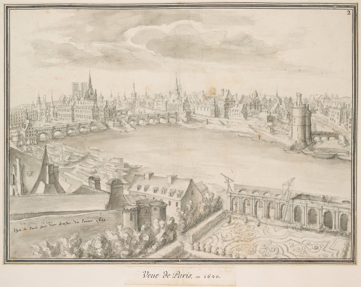 Ansicht von Paris, 1620 von Etienne Martellange