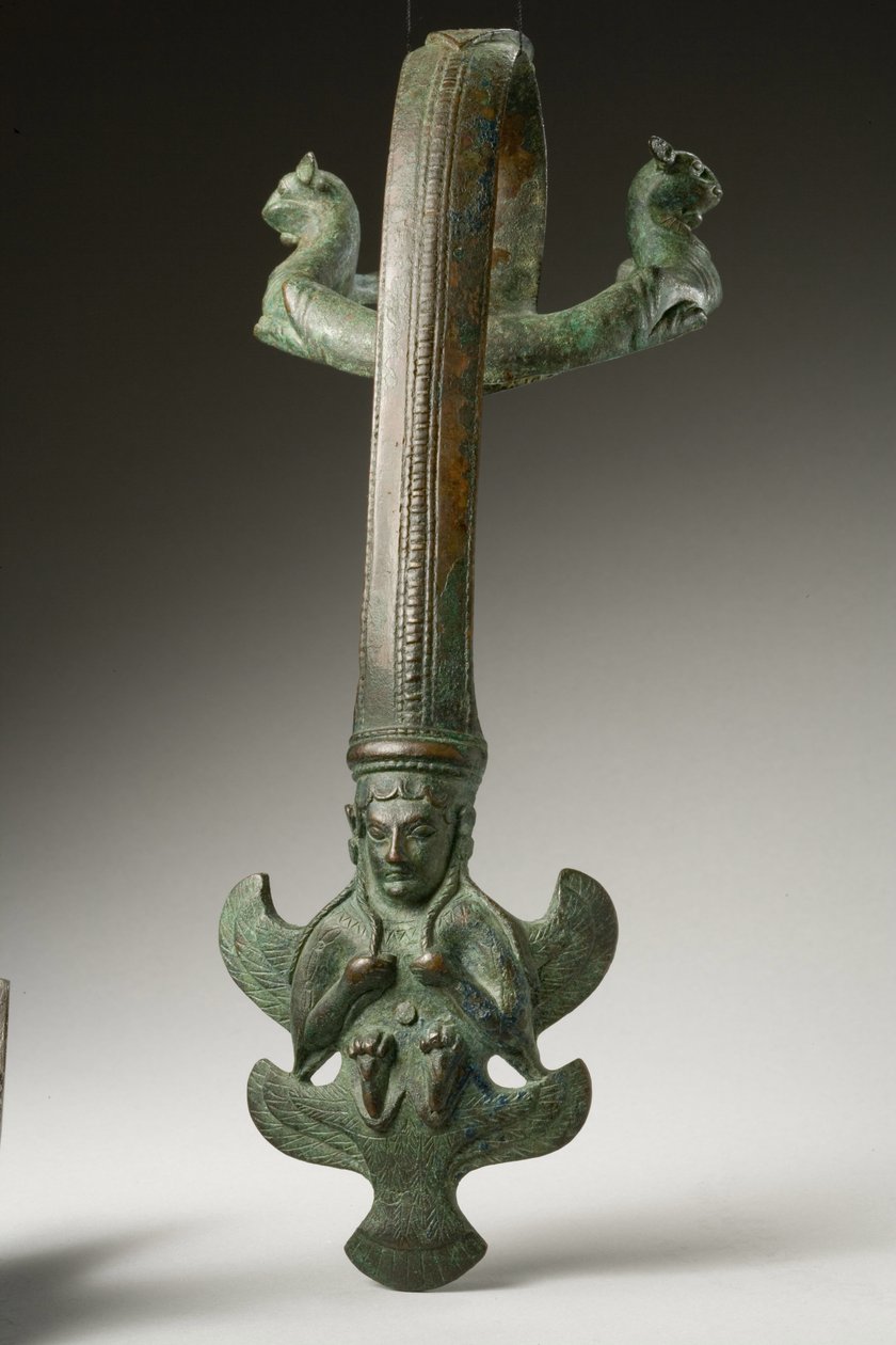 Griff, frühes 5. Jahrhundert v. Chr. (Bronze) von Etruscan