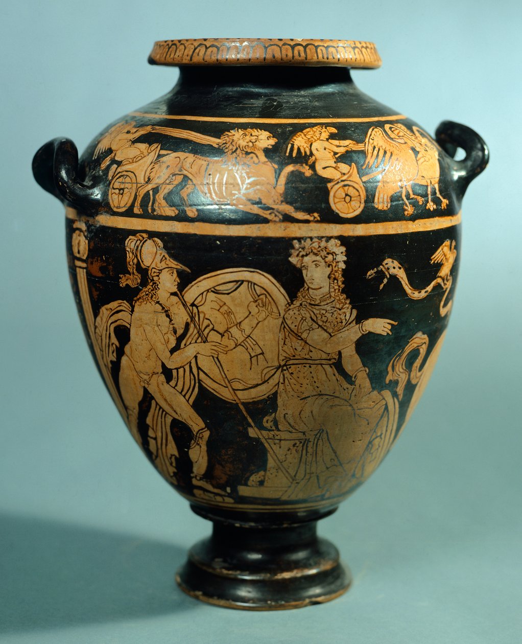 Stamnos, rotfigurige Keramik aus Vulci (Latium). Etruskische Zivilisation, 4. Jahrhundert v. Chr. von Etruscan