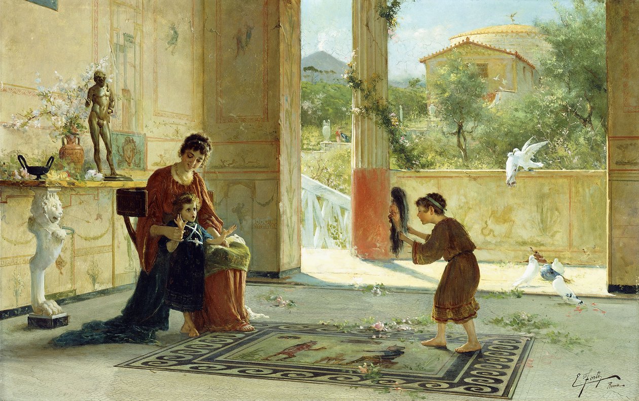 Ein Überraschungsbesucher von Ettore Forti