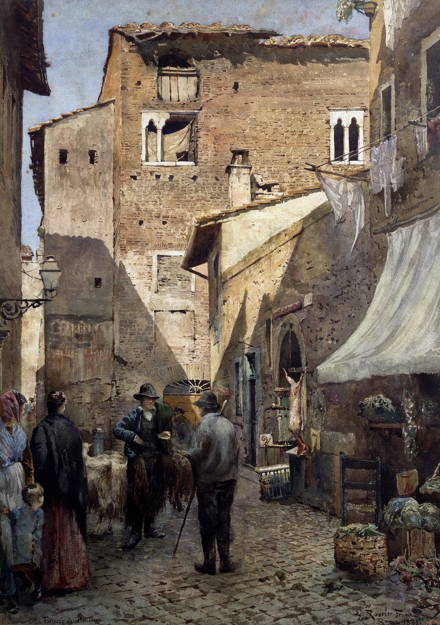 Pierleonis alte Häuser in Rom von Ettore Roesler Franz