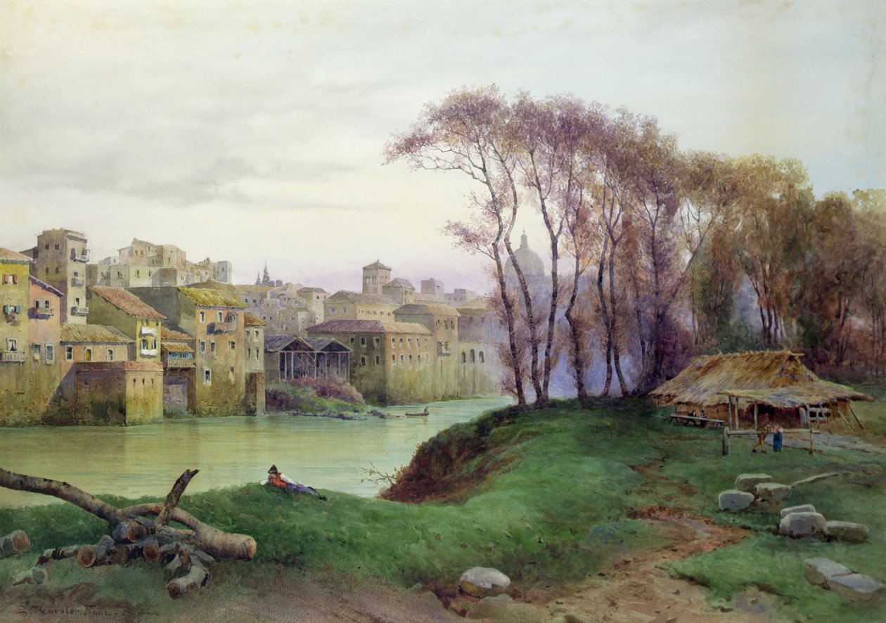 Ansicht der Prati di Castello, Rom von Ettore Roesler Franz