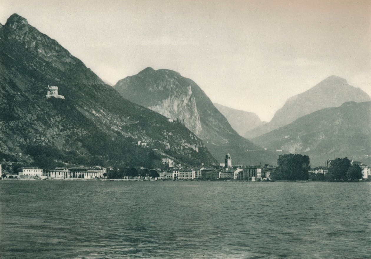 Riva del Garda vom Gardasee, Italien, 1927 von Eugen Poppel
