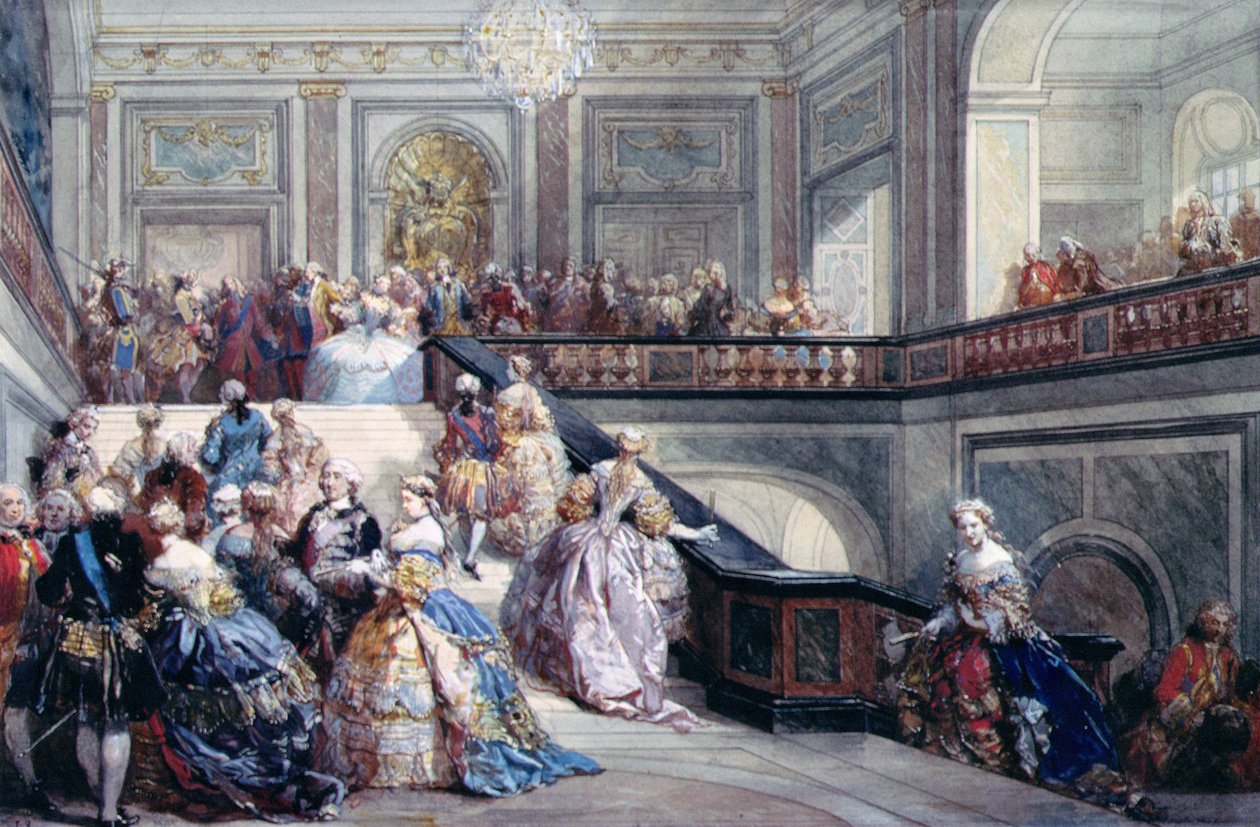 Fest im Schloss Versailles anlässlich der Hochzeit des Dauphins im Jahr 1745 von Eugene Louis Lami