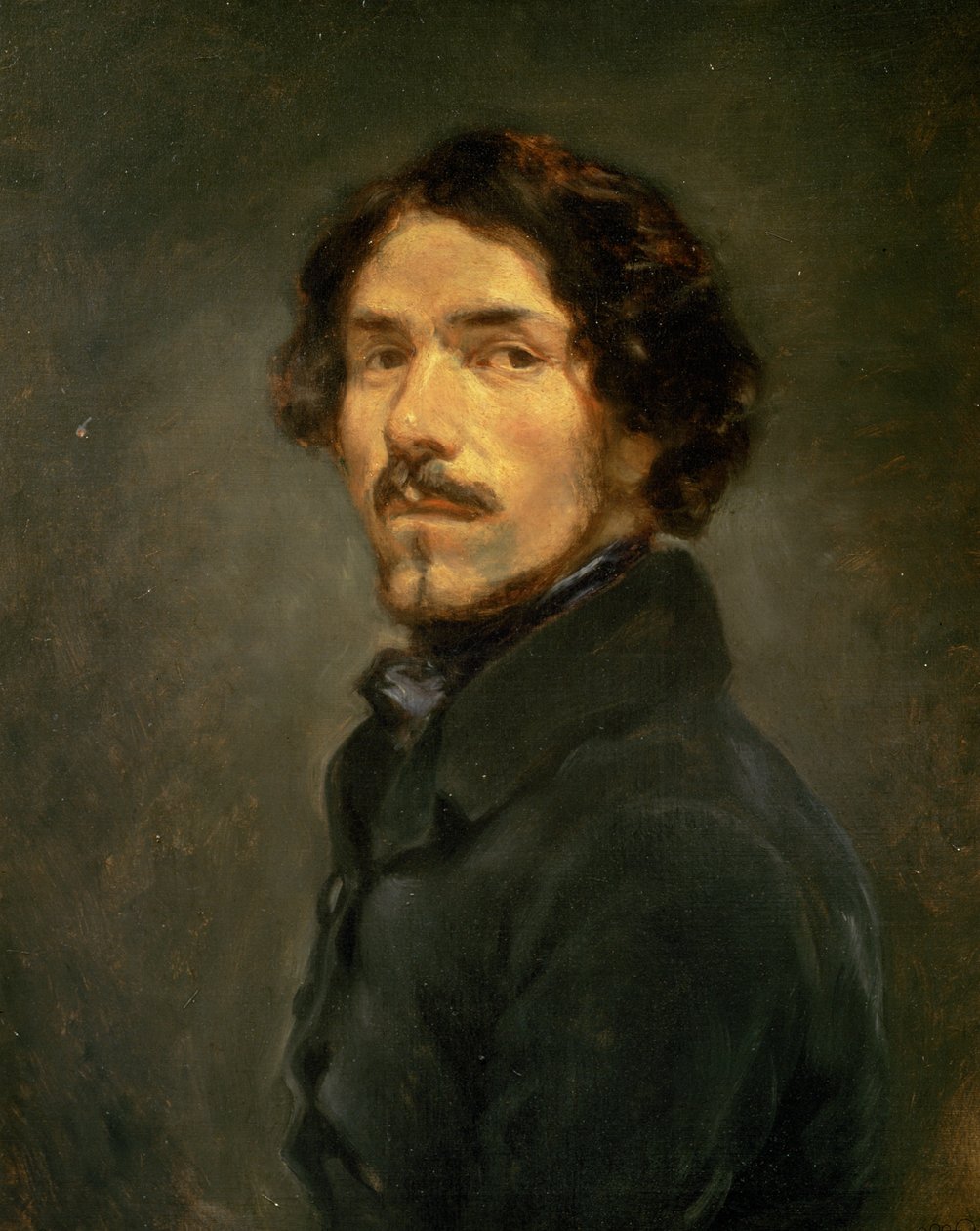 Selbstporträt von Eugene (1798-1863) (attr. to) Delacroix