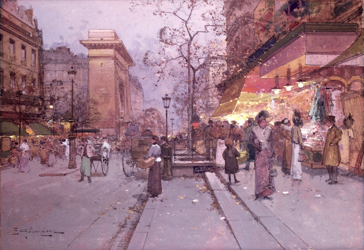 Das Tor St. Denis von Eugene 1854 1941 Galien Laloue