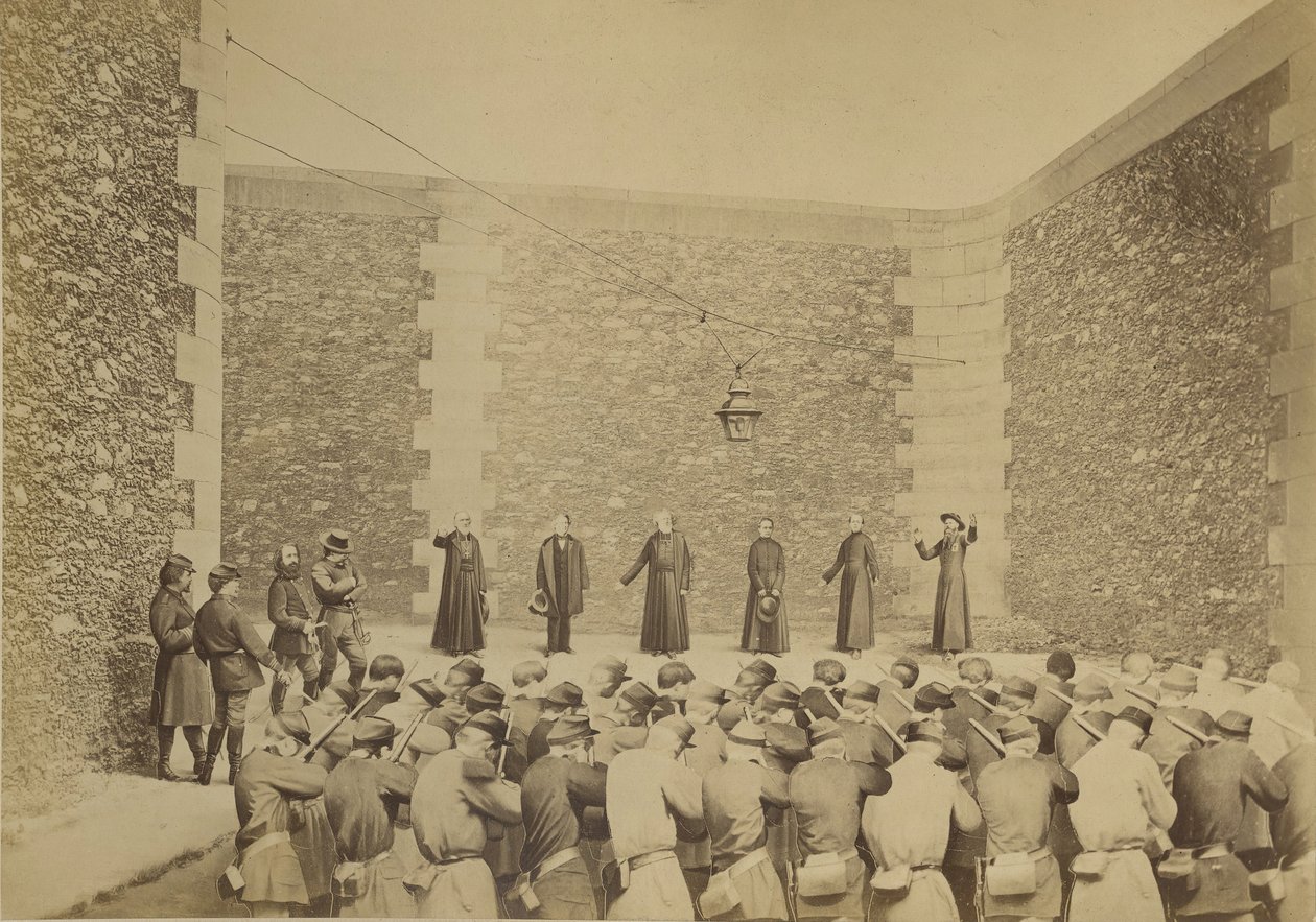 Hinrichtung der Geiseln, Gefängnis La Roquette, 24. Mai 1871 von Eugene Appert