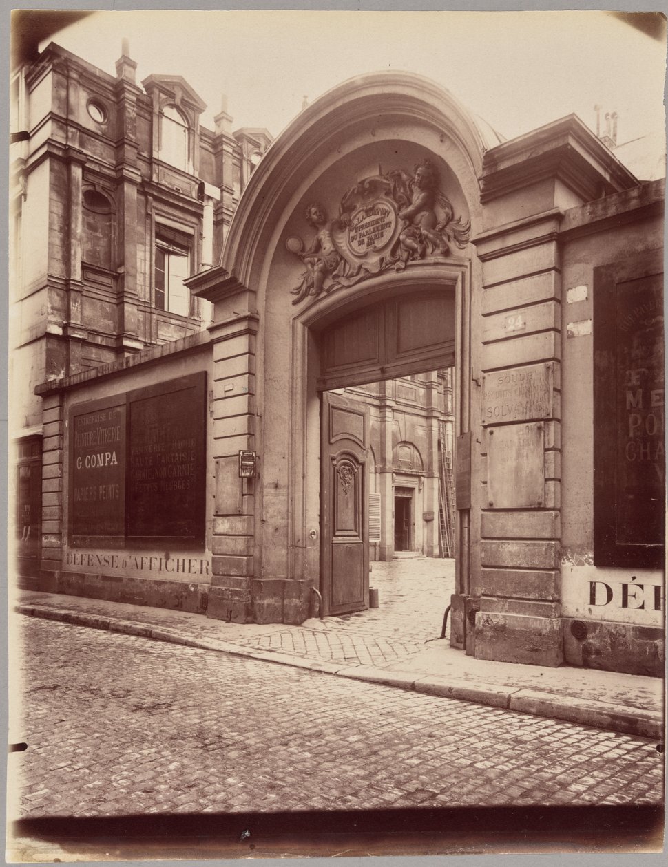 Hôtel Lamoignon, 24 rue Pavée von Eugène Atget