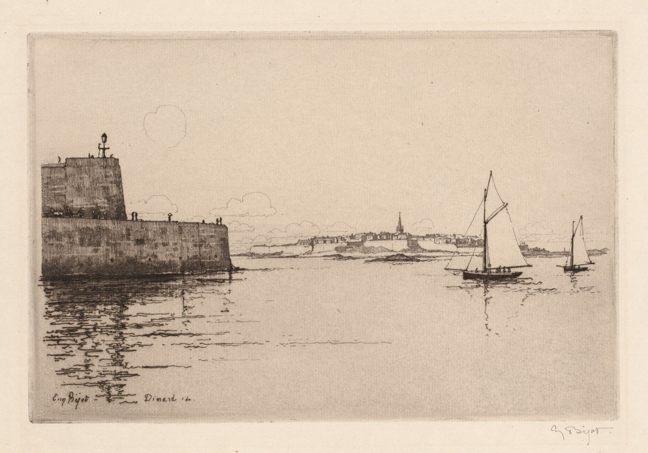 Saint-Malo von Dinard aus gesehen (Saint-Malo vu de Dinard) von Eugene Bejot