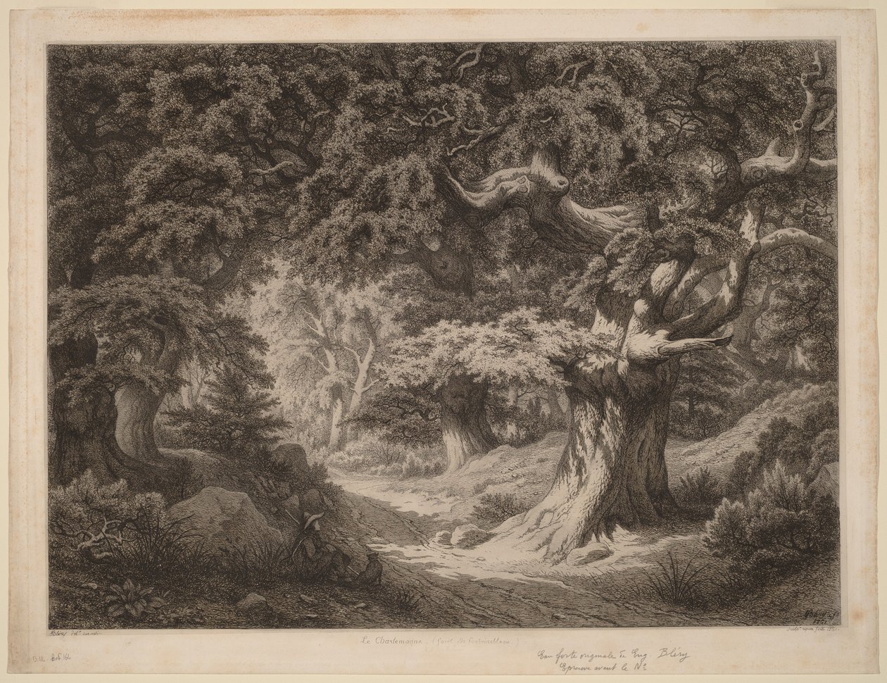 Le Charlemagne (Wald von Fontainebleau) von Eugene Bléry
