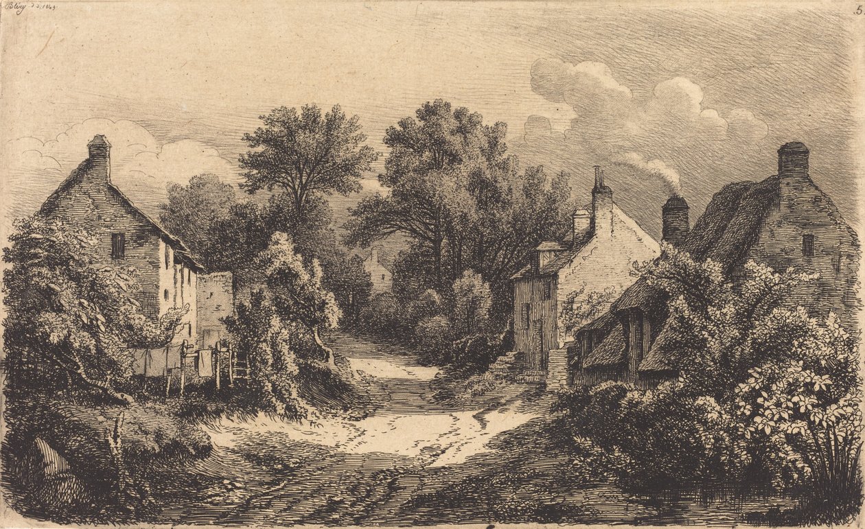 Der Weg nach Garens, veröffentlicht 1849 von Eugene Bléry