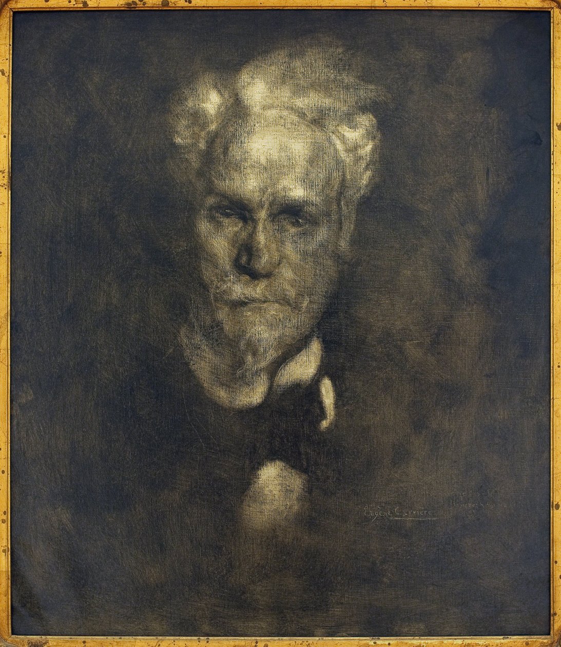 Porträt von Henri Rochefort (1831-1913), vor 1896 (Öl auf Leinwand). von Eugène Carrière