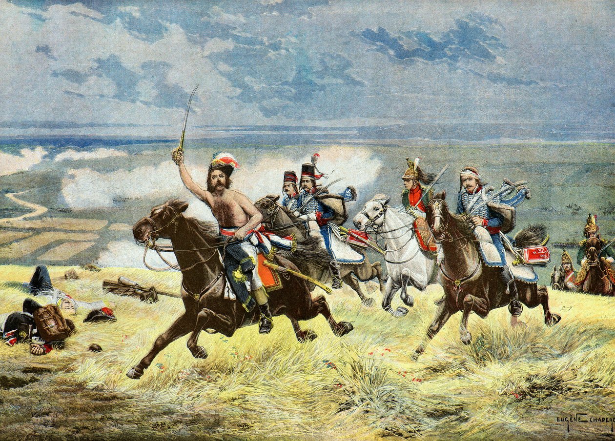 General François Macard im Angriff, 1895 von Eugene Chaperon