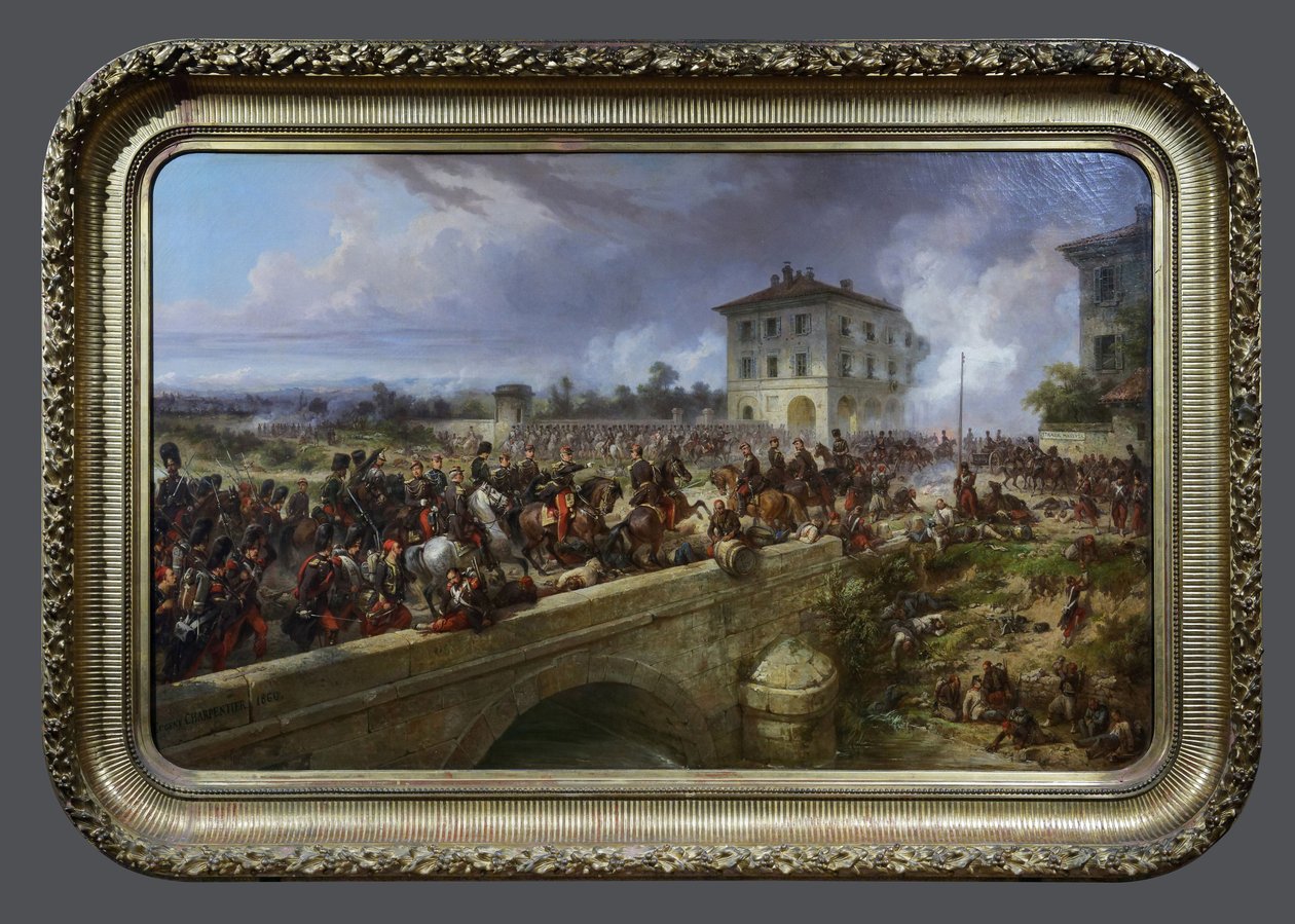 Die Kaiserliche Garde an der Pont de Magenta, 4. Juni 1859 von Eugene Charpentier