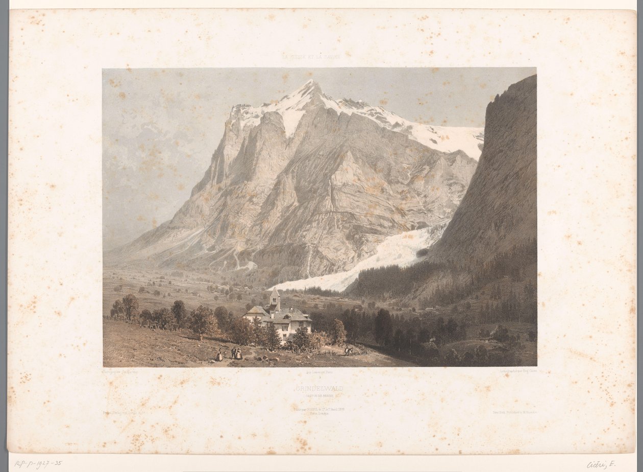 Ansicht von Grindelwald von Eugene Ciceri