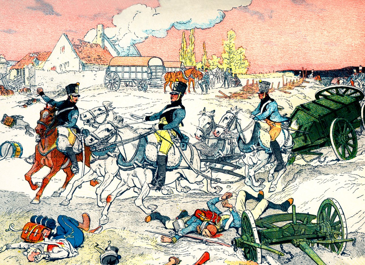 Militärtransport des Ersten Französischen Kaiserreichs von Eugene Courboin