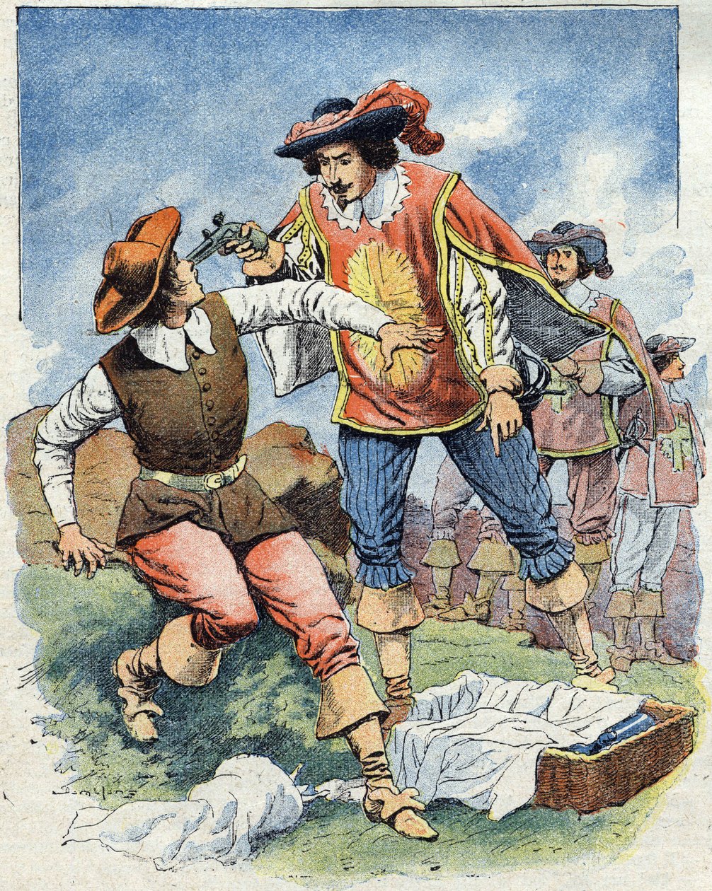 Illustration für "Les Trois Mousquetaires" von Eugene Damblans
