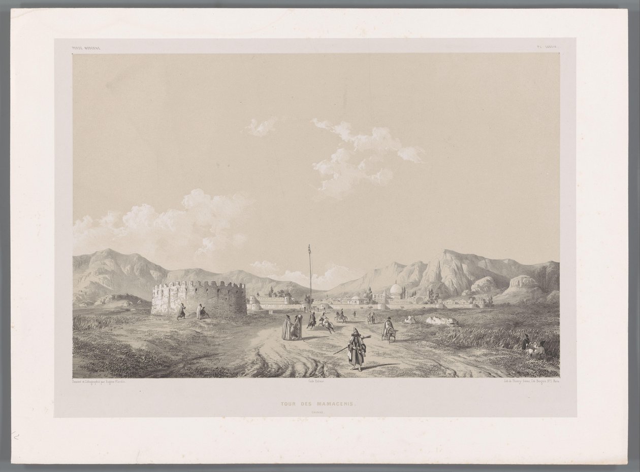 Mamasani Turm von Eugene Flandin