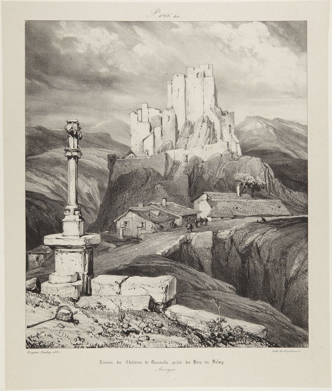 Schloss Bouzals von Eugene Isabey