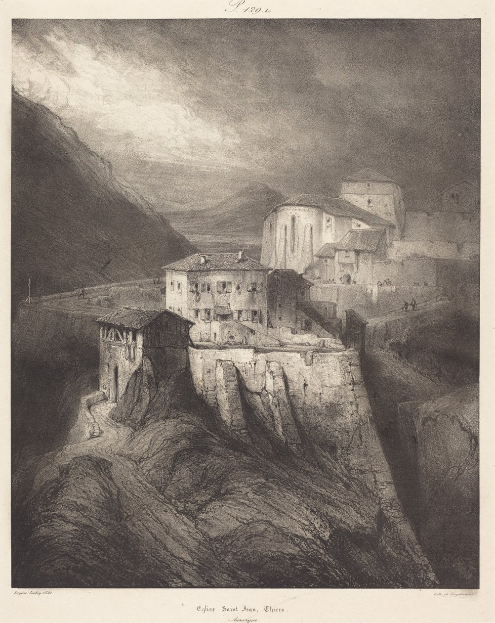 Kirche Saint-Jean, Thiers von Eugene Isabey