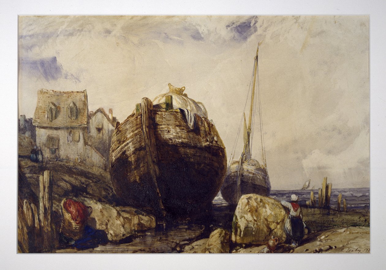 Fischerboote von Eugene Isabey