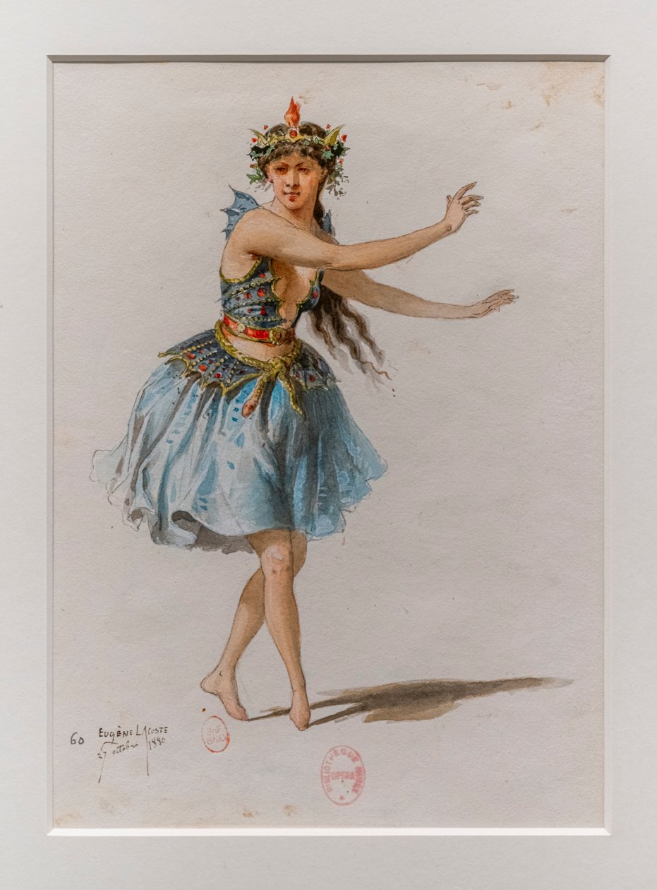 Die Korrigane. Ballett von Charles-Marie Widor, Kostümmodell von Eugene Lacoste