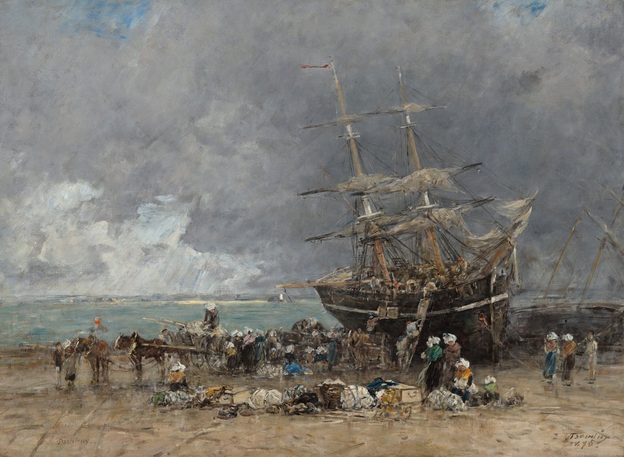 Rückkehr des Terre-Neuvier, 1875 von Eugene Louis Boudin