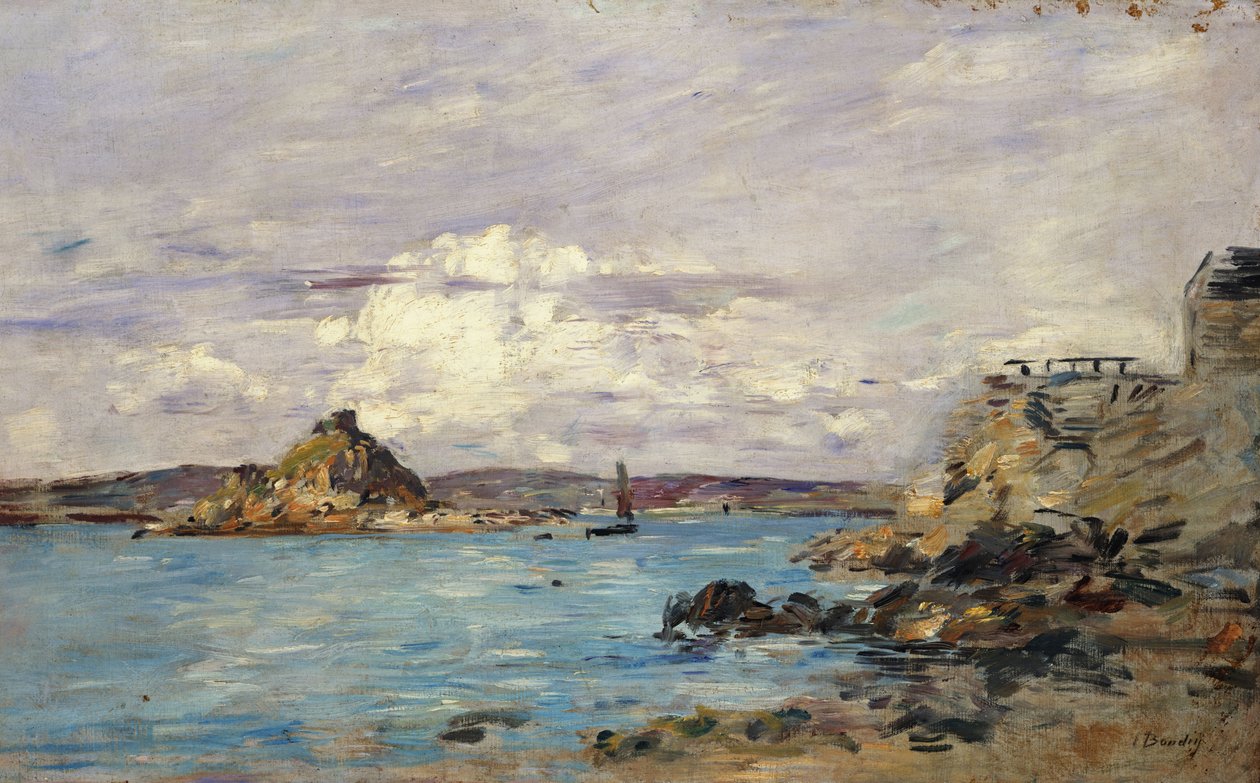 Studie für "Die Bucht von Douarnenez", ca. 1895-97 von Eugene Louis Boudin