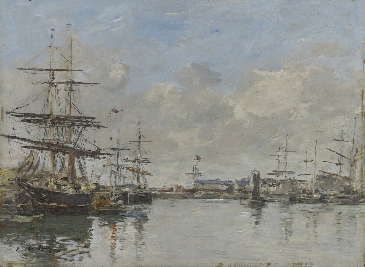 Der Hafen von Le Havre, ca. 1885-90 von Eugene Louis Boudin