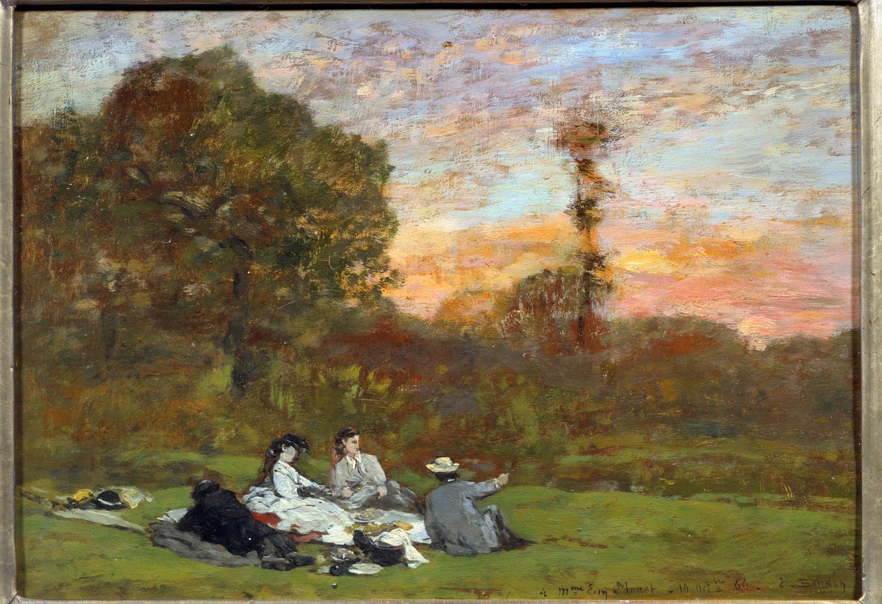 Das Frühstück im Grünen von Eugene Louis Boudin