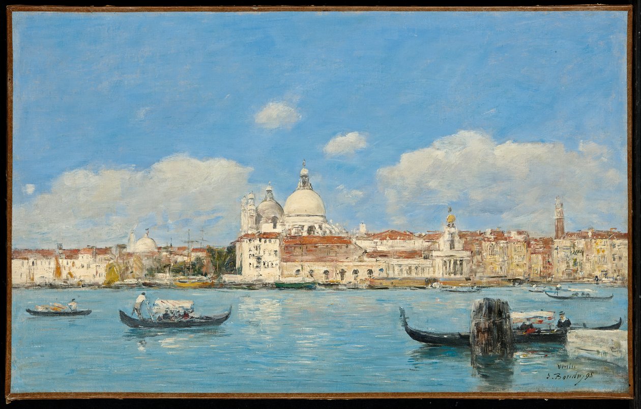 Venedig, die Salute, die Zollstation und der Beginn des Canal Grande von Eugene Louis Boudin