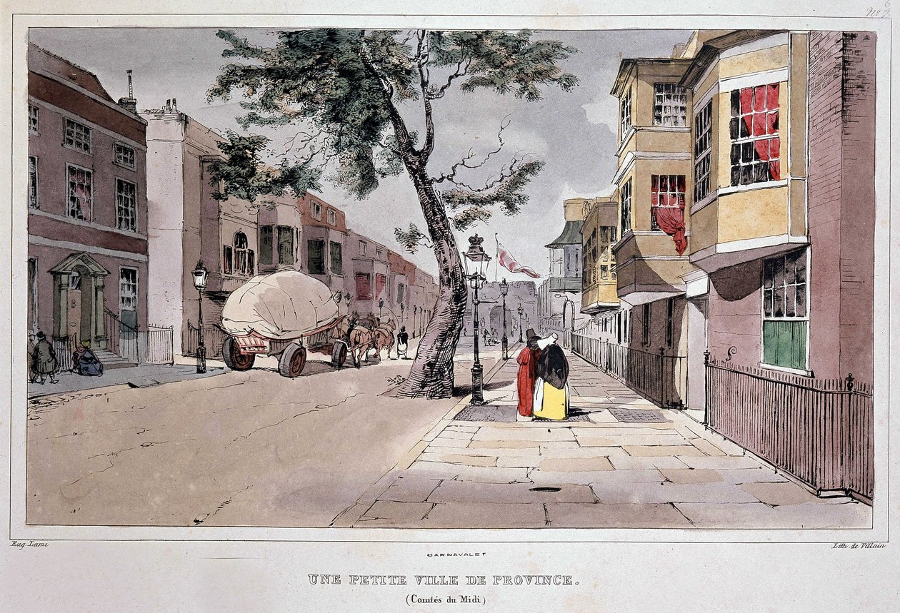 Kleine Provinzstadt (Midi-Region) von Eugene Louis Lami