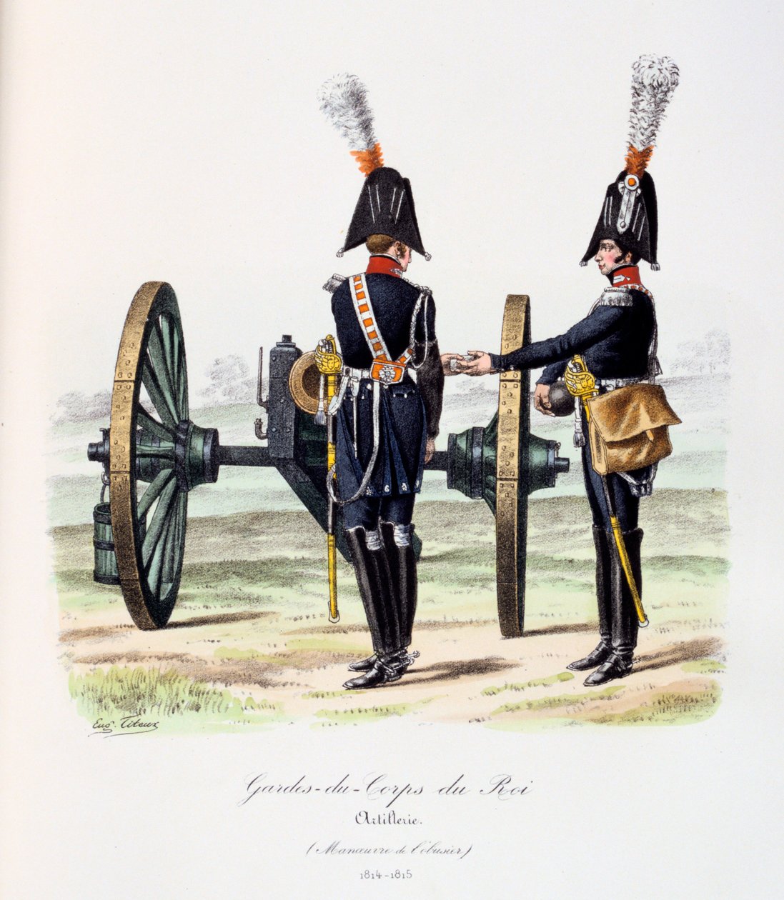 Gardes-du-Corps de Roi, Artillerie, 1814-15 von Eugene Titeux