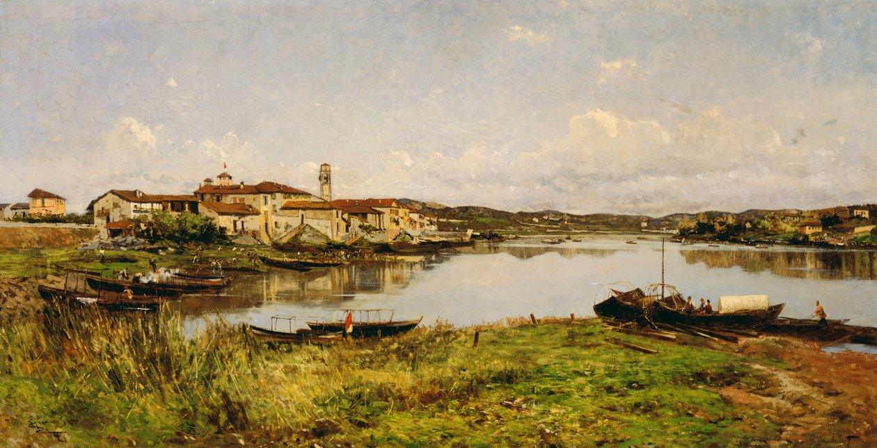 Ansicht von Sesto Circalende, ca. 1885 von Eugenio Gignous