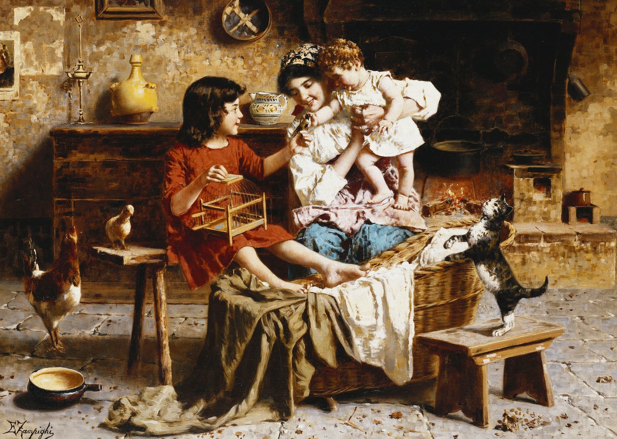 Baby amüsieren von Eugenio Zampighi