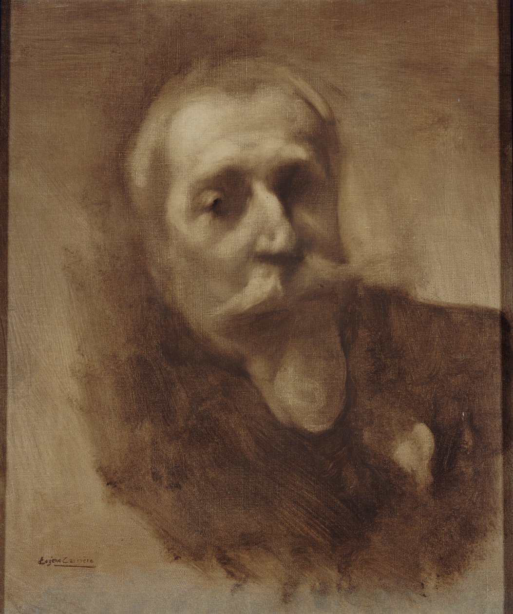 Porträt des Dichters, Journalisten und Romanautors Anatole France 1844-1924, um 1900 von Eugène Carrière