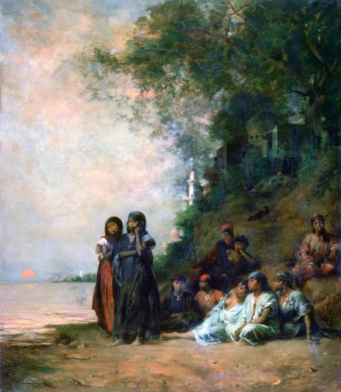 Ägyptische Frauen am Wasser, 19. Jahrhundert von Eugène Fromentin