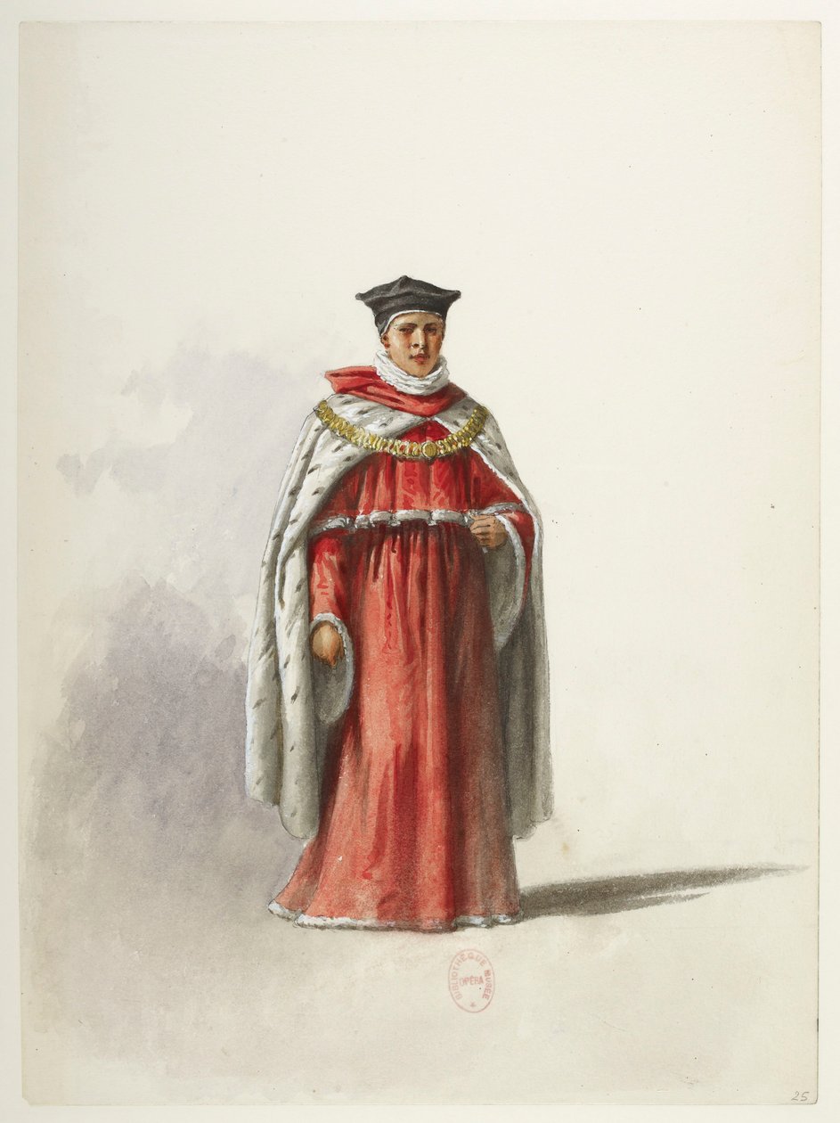 Henry VIII - Kostümentwürfe - Lacoste - 25. Kostüm von Eugene Lacoste