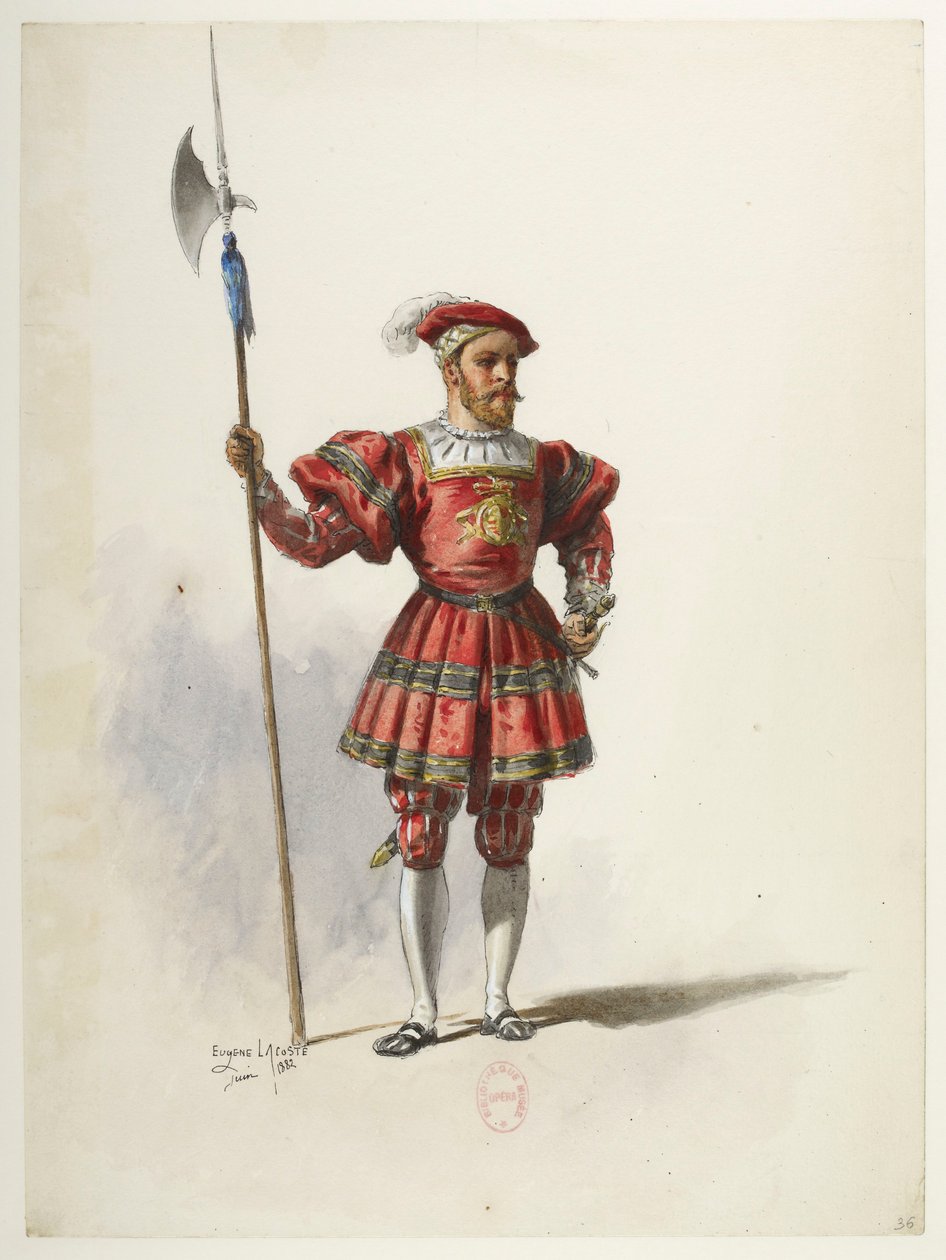 Henry VIII - Kostümentwürfe - Lacoste - 36. Kostüm von Eugene Lacoste