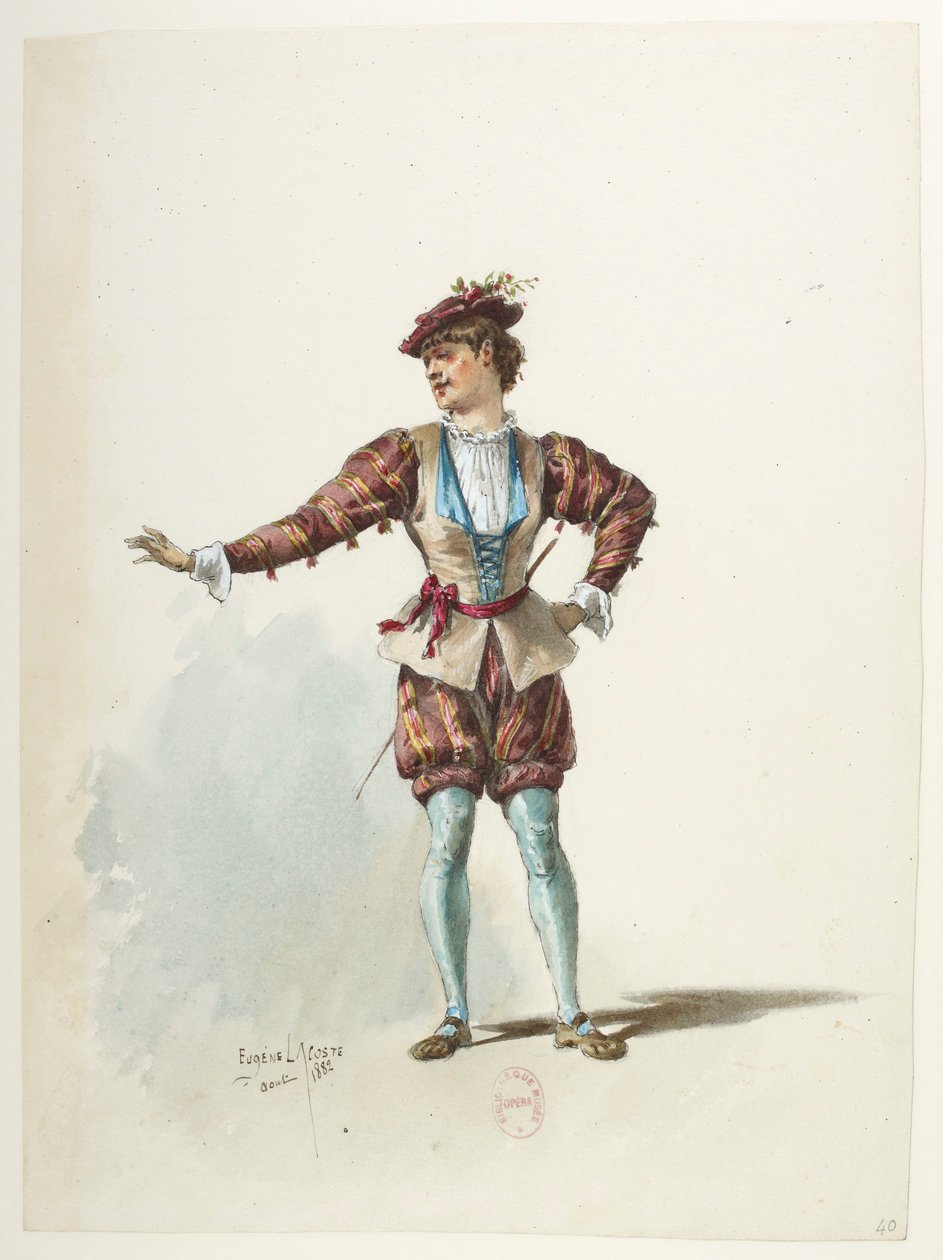 Henry VIII - Kostümentwürfe - Lacoste - 40. Kostüm von Eugene Lacoste