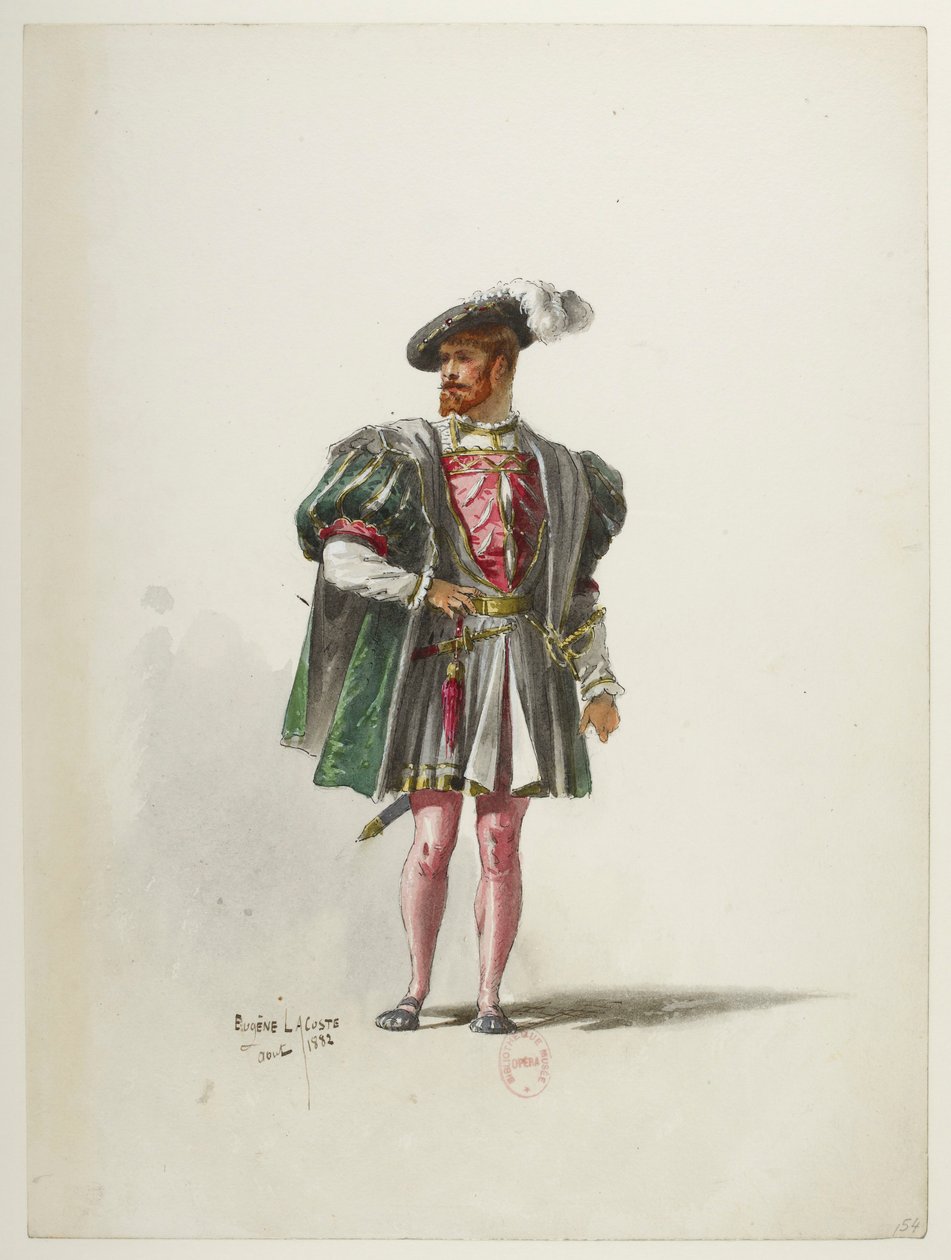 Henry VIII - Kostümentwürfe - Lacoste - 54. Kostüm von Eugene Lacoste