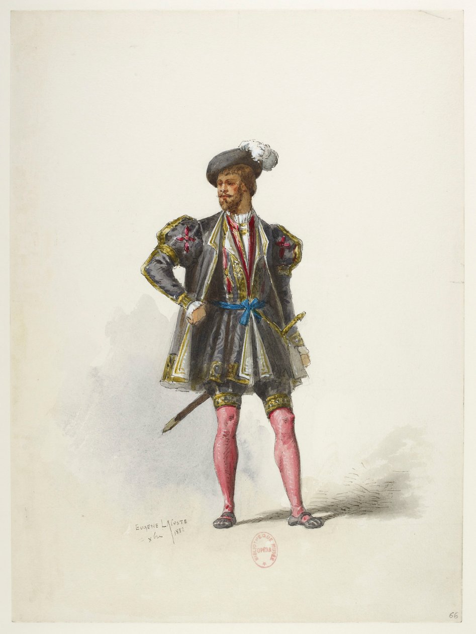 Henry VIII - Kostümentwürfe - Lacoste - 66. Kostüm von Eugene Lacoste