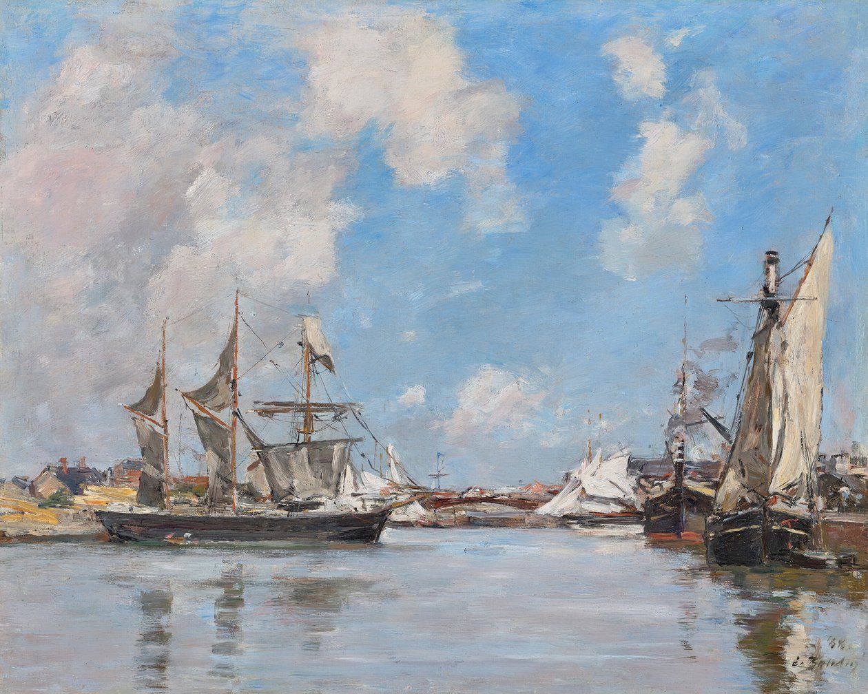 Deauville. Das Becken von Eugene Louis Boudin