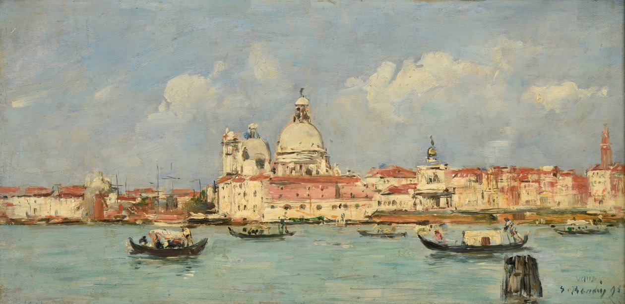 Venedig. Die Zollstation und Santa Maria della Salute von Eugene Louis Boudin