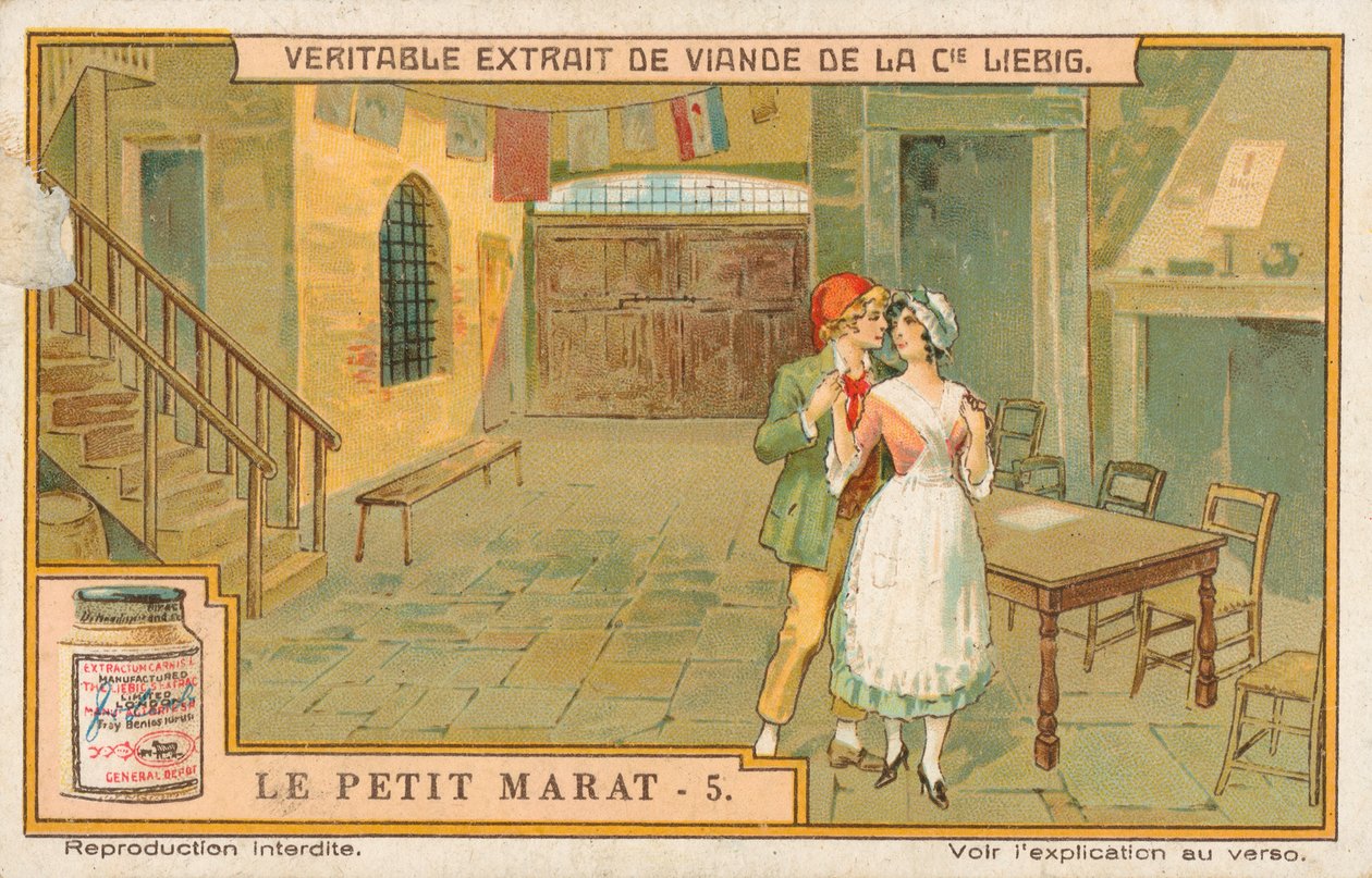 Le Petit Marat, Liebig-Karte, frühes 20. Jahrhundert von European School