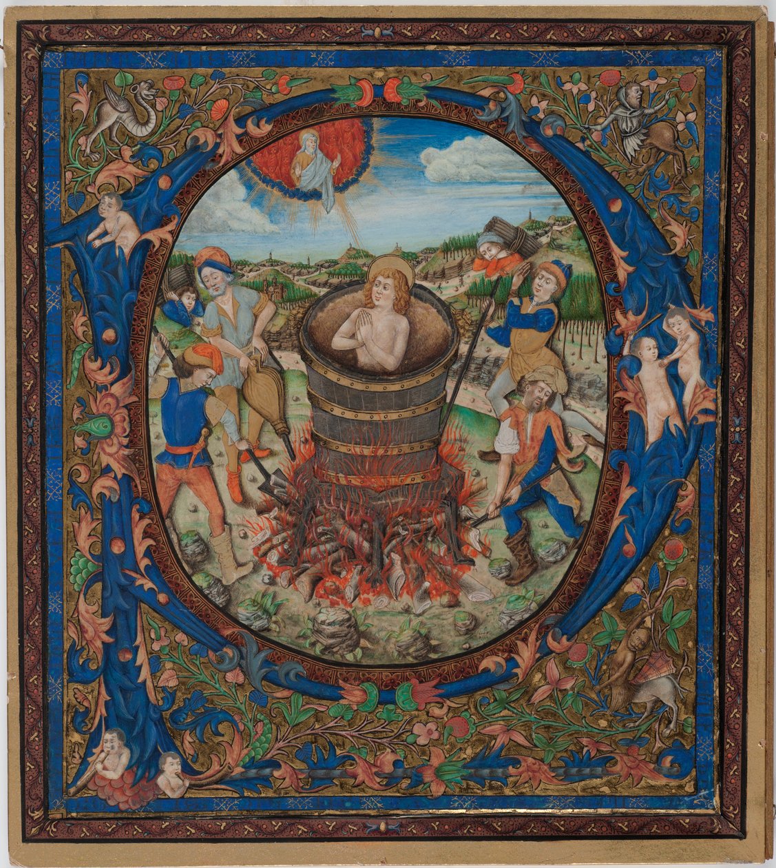 Martyrium des heiligen Johannes des Evangelisten von European School
