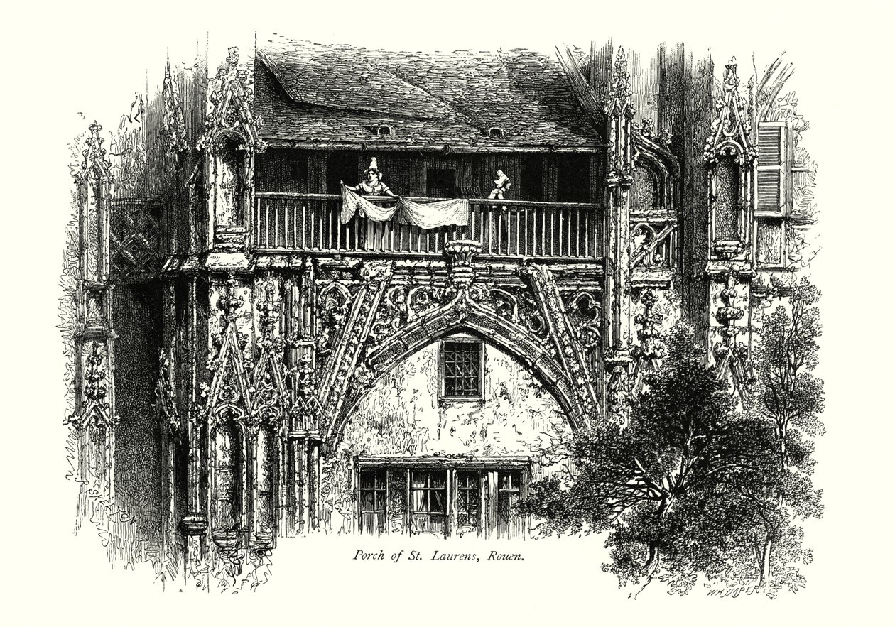 Vorhalle von St. Laurens, Rouen von European School
