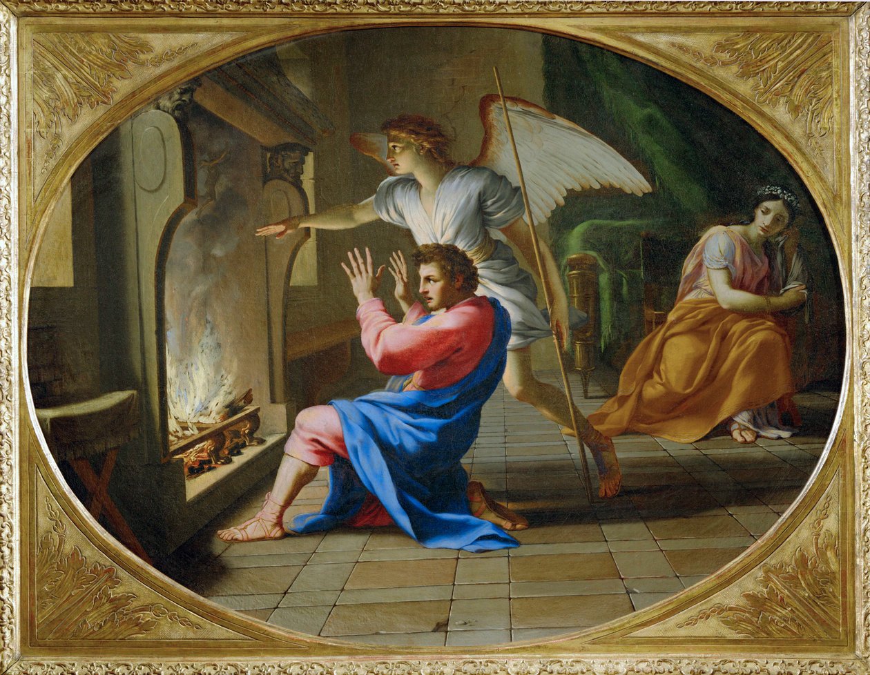 Die Hochzeitsnacht von Tobie und Sara von Eustache (studio of) Le Sueur