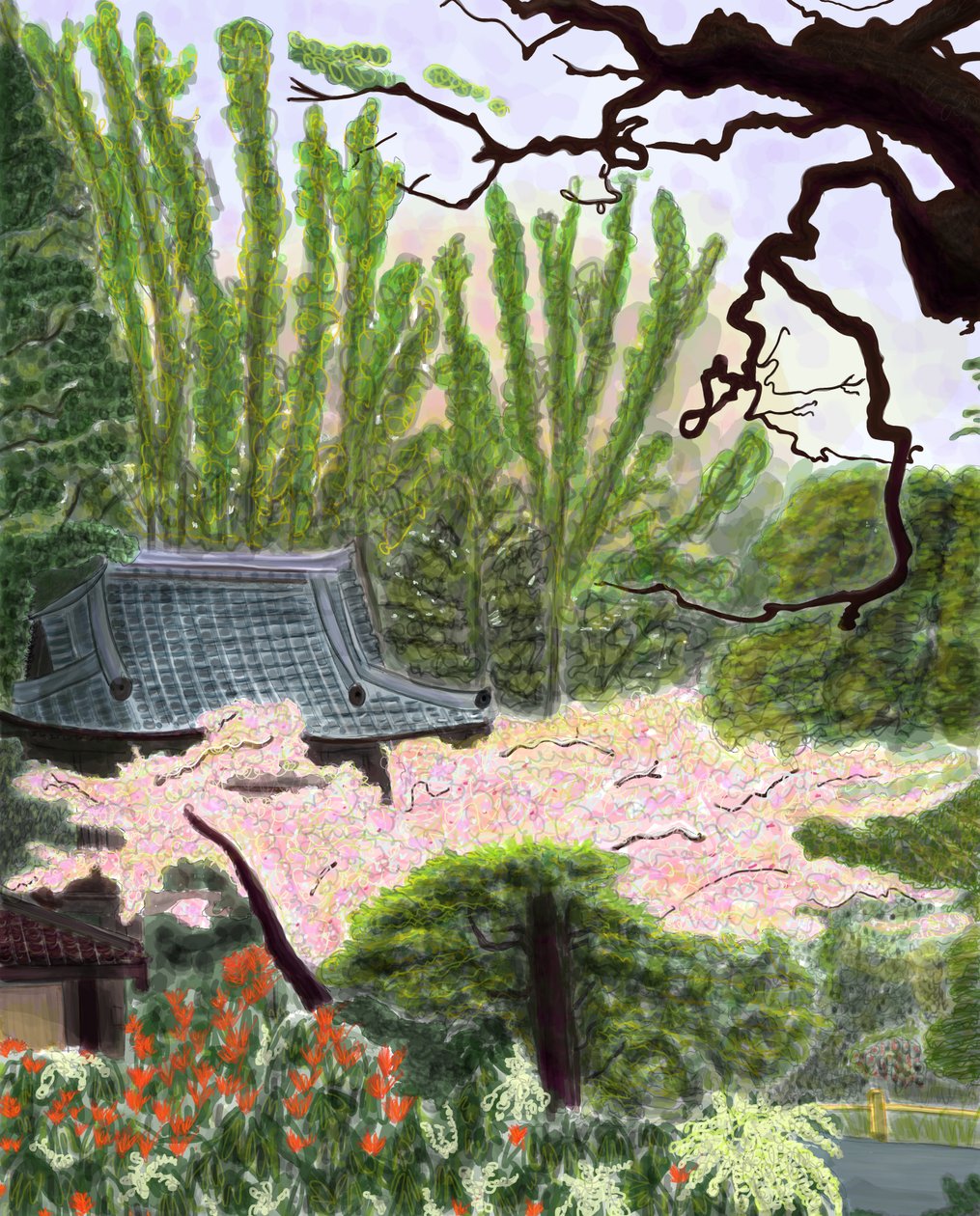 Japanischer Garten von Evan Sklar
